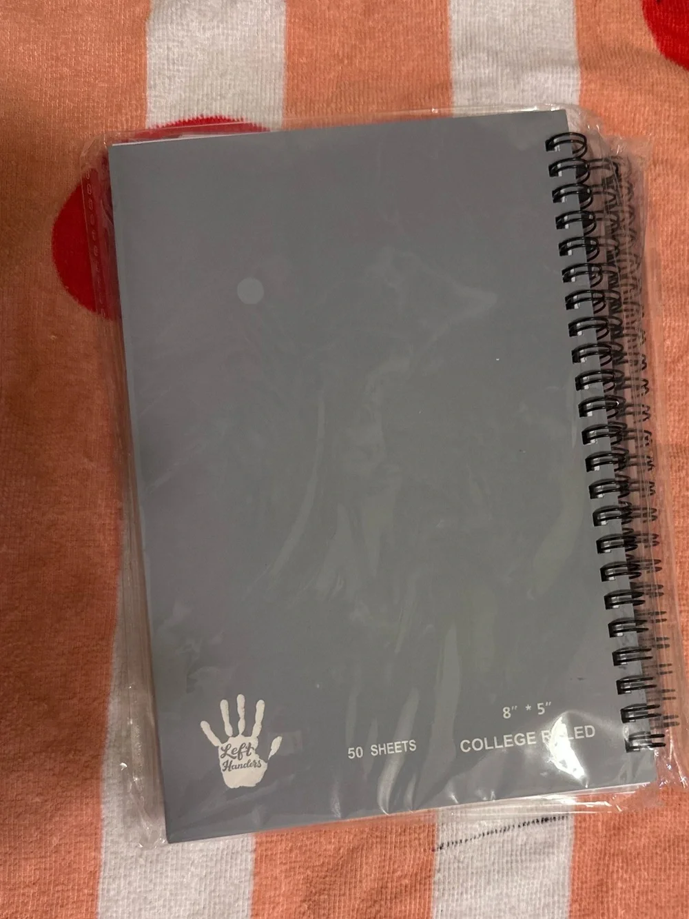 4 NEW Left Handed Spiral Notebook - 50 Sheets College Ruled